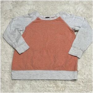 Kids' Two-Tone Long Sleeve Shirt - Orange and Gray